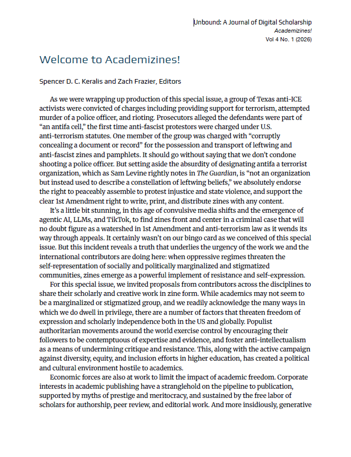 Welcome to Academizines!